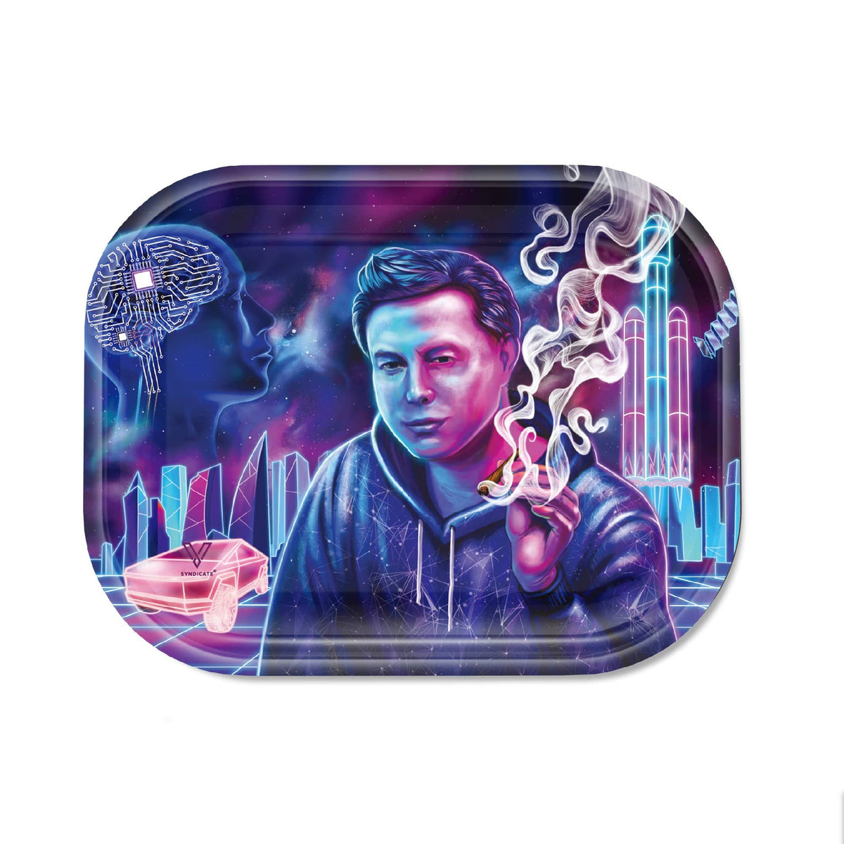 Space Xhale Metal Rollin' Tray - East Loud