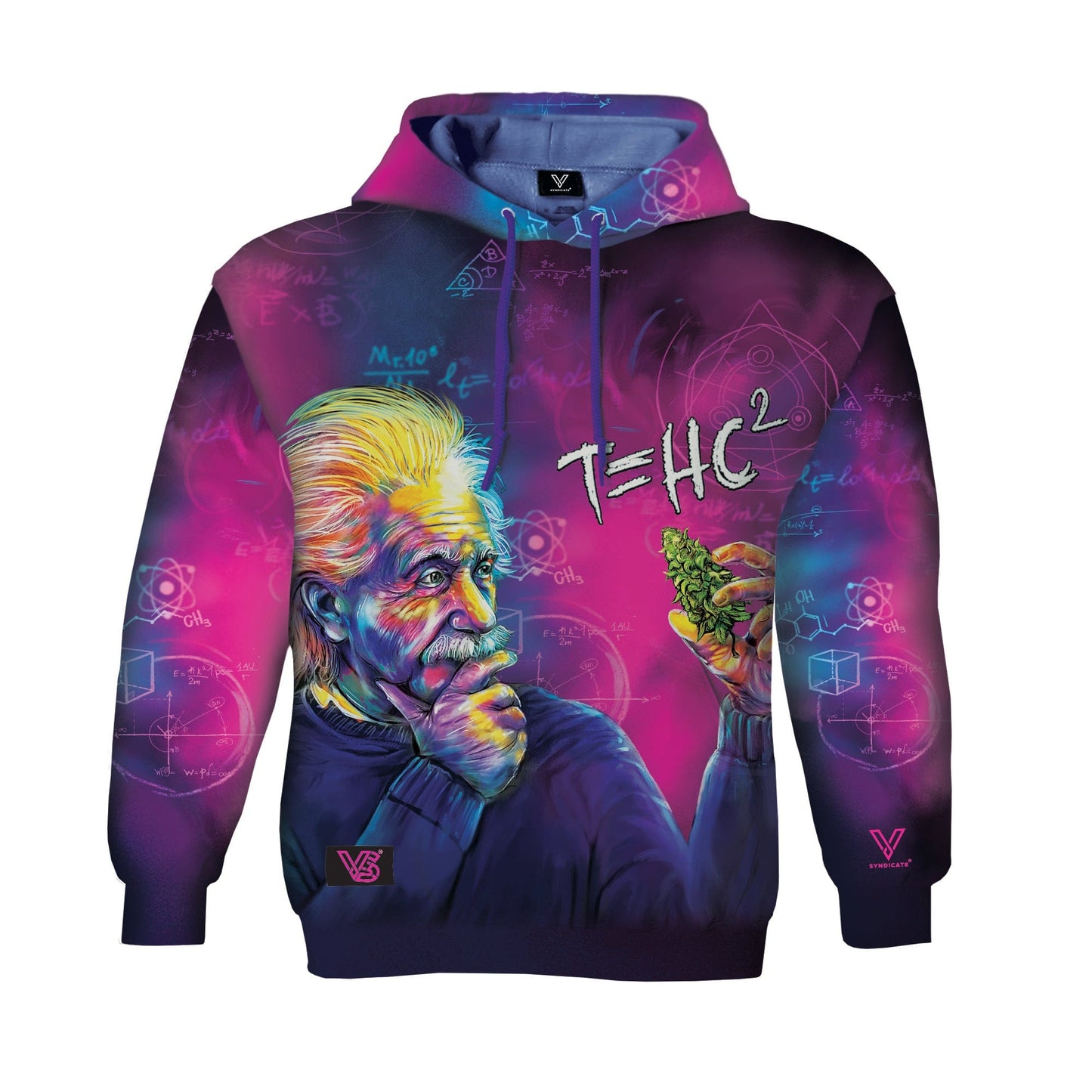 T=HC2 Einstein Classic 360° Print Hoodie - East Loud