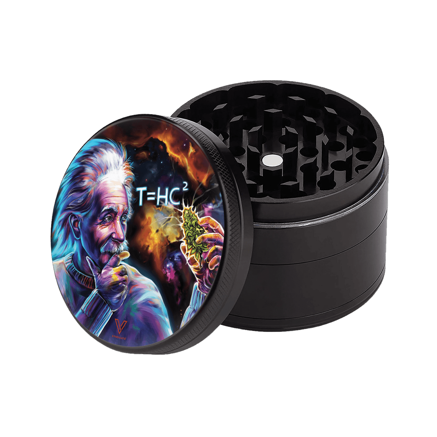 T=HC2 Einstein Black Hole 4-Piece CleanCut Grinder (Nonstick) - East Loud