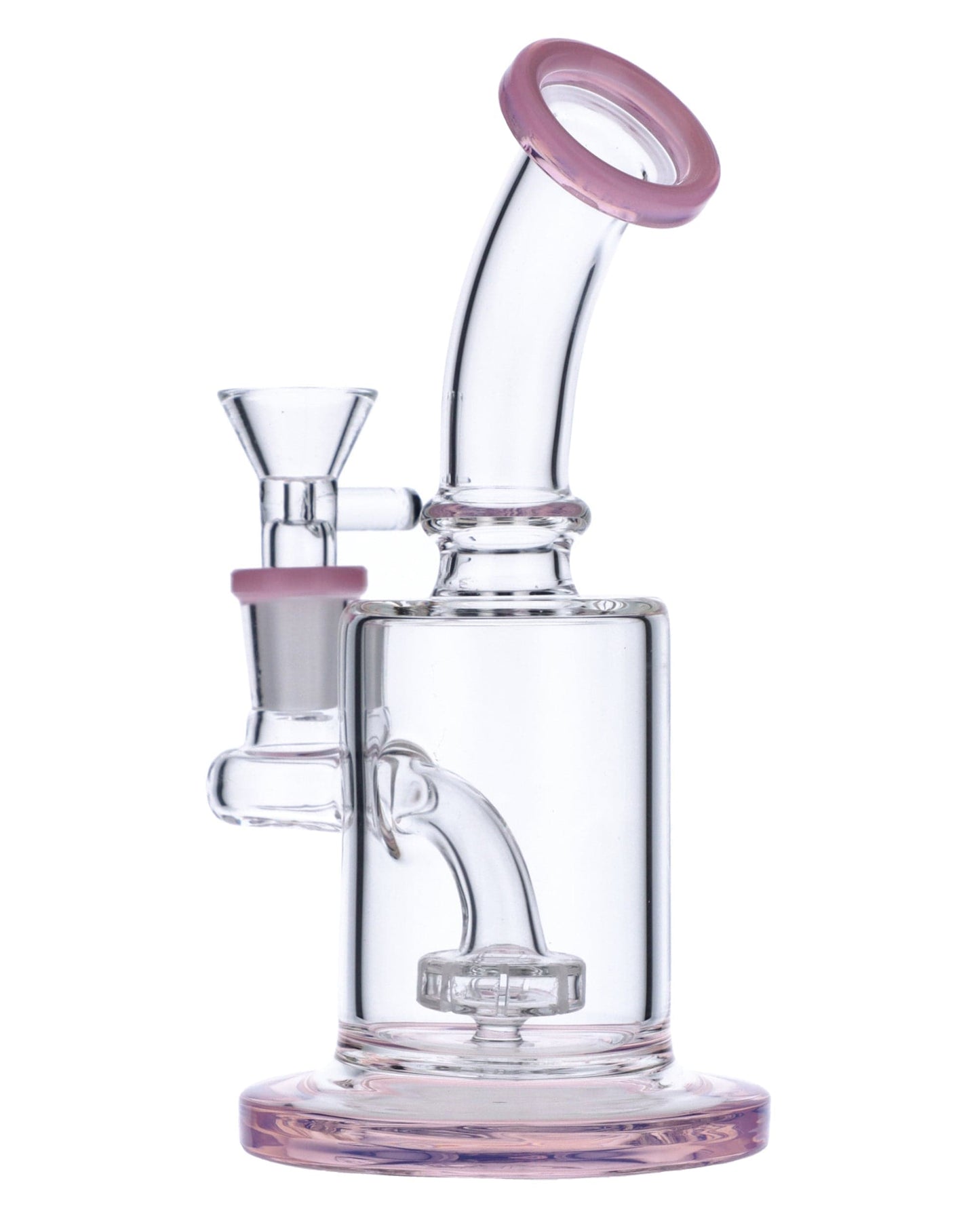 Milky Pink Mini Bent Neck Water Pipe