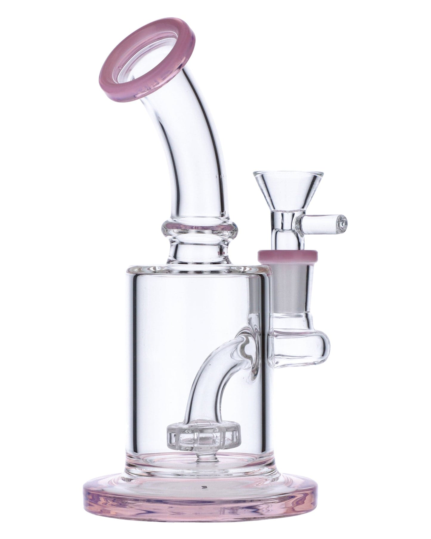 Milky Pink Mini Bent Neck Water Pipe