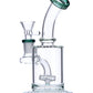 Teal Mini Bent Neck Water Pipe