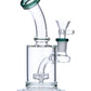 Teal Mini Bent Neck Water Pipe
